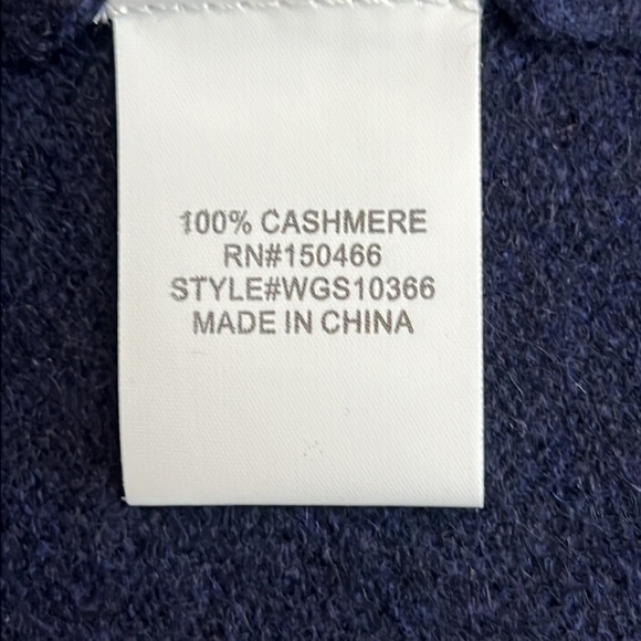 41 Hawthorne Leena Cashmere Navy Open SZ S Cardigan New - Picture 8 of 9